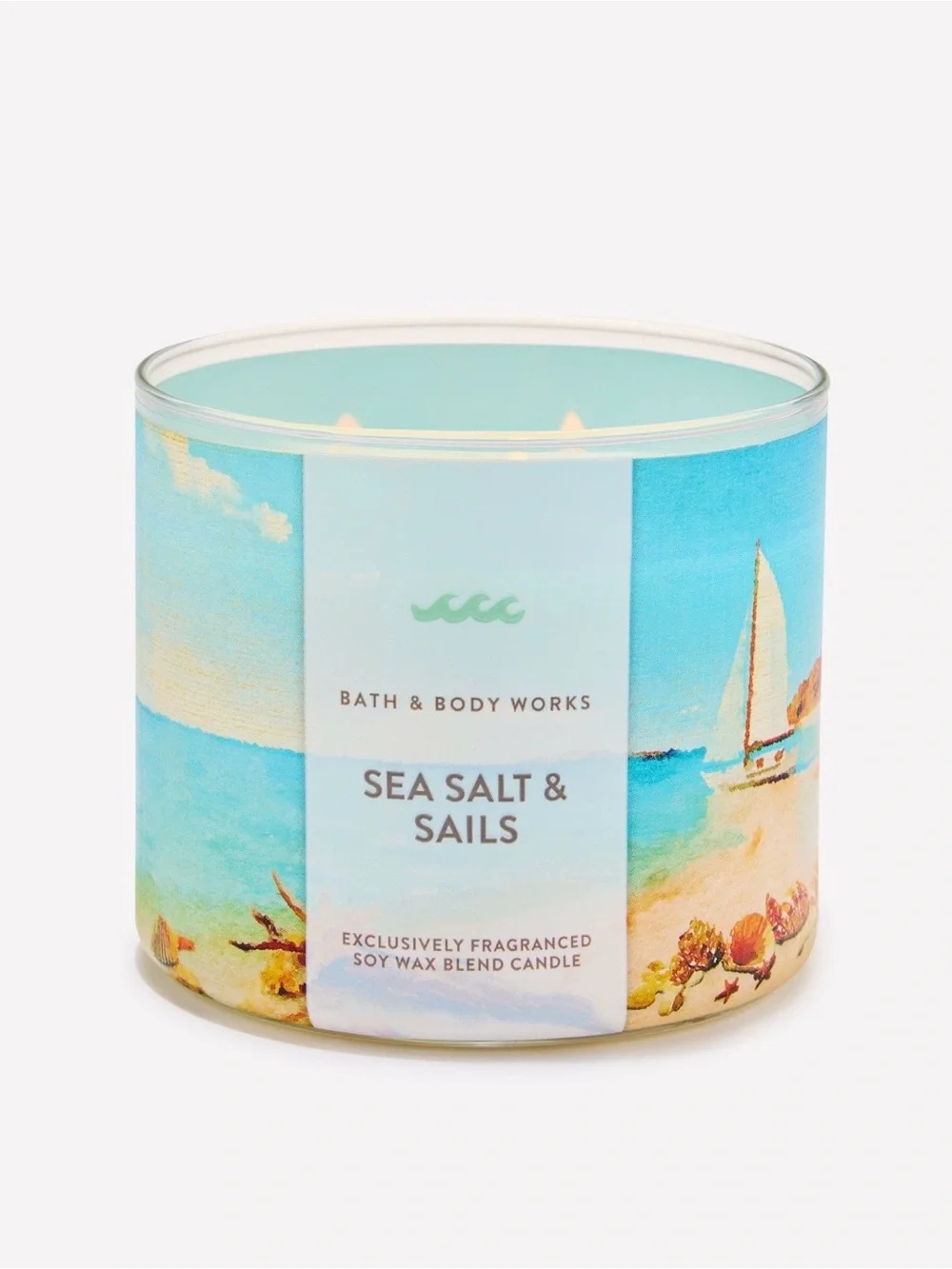 🆕Bath & Body Works Sea Salt & Sails 2 Wick Candle